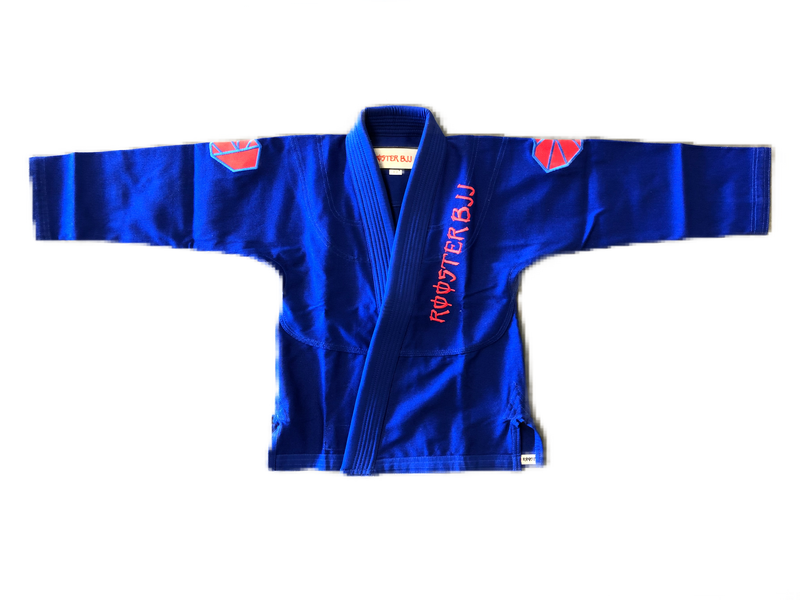BJJ Couture Custom Blue Belt Deluxe 12 Stitch- Olympic